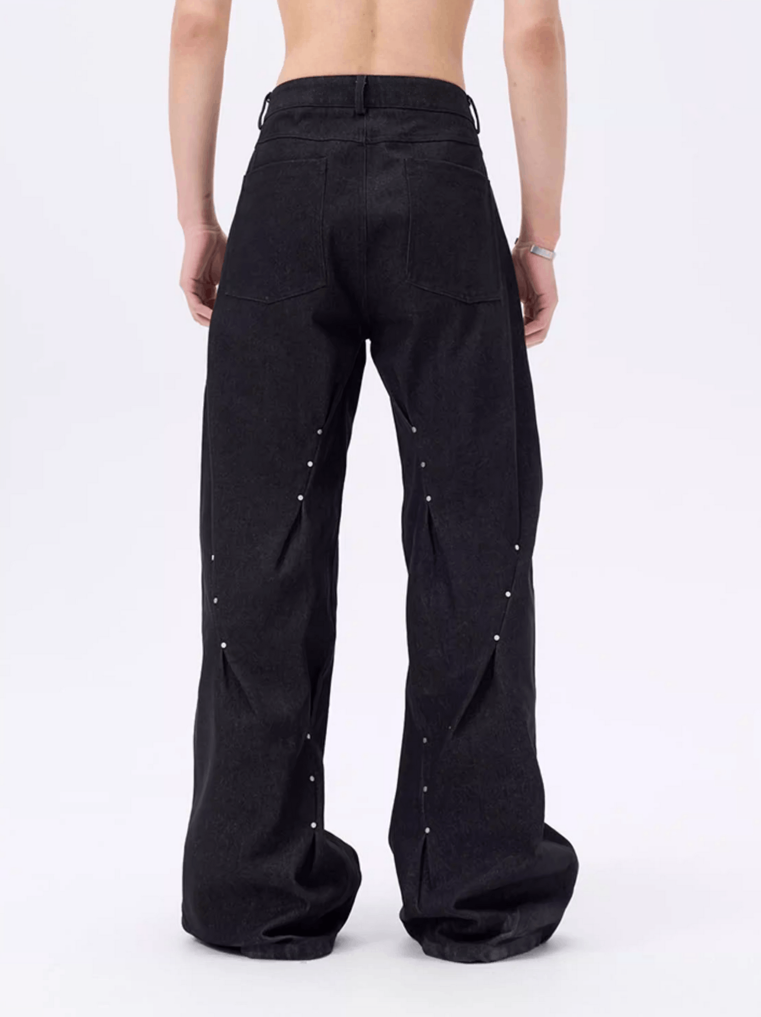 Japanese Brand Pleated Raw Jeans Size US 32 / EU 48 - 3 Thumbnail