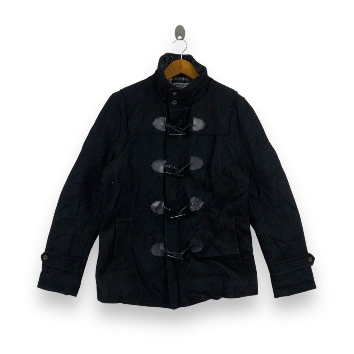Beams Plus BEAMS PLUS JAPAN Black Duffle Jacket Quilted Plaid Lining Size M / US 6-8 / IT 42-44 - 1 Thumbnail