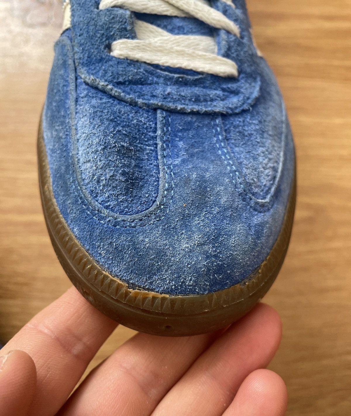 Adidas Vintage Adidas Spezial Blue white Sneakers Size US 9.5 / EU 42-43 - 14 Thumbnail