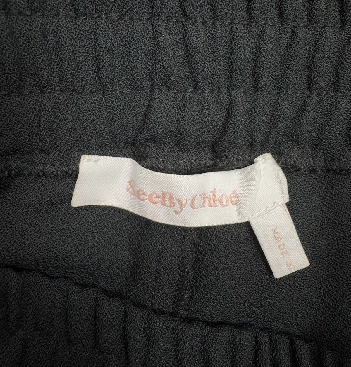 See by Chloe See by Chloe Wide Leg Trousers Cropped Polyester size 36 Size 26" / US 2 / IT 38 - 9 Thumbnail
