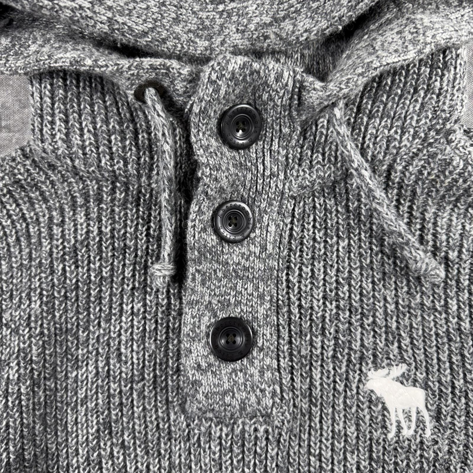 Abercrombie & Fitch Abercrombie Sweater Women's S Grey Knitted Wool Blend Hoodie Size S / US 4 / IT 40 - 2 Thumbnail
