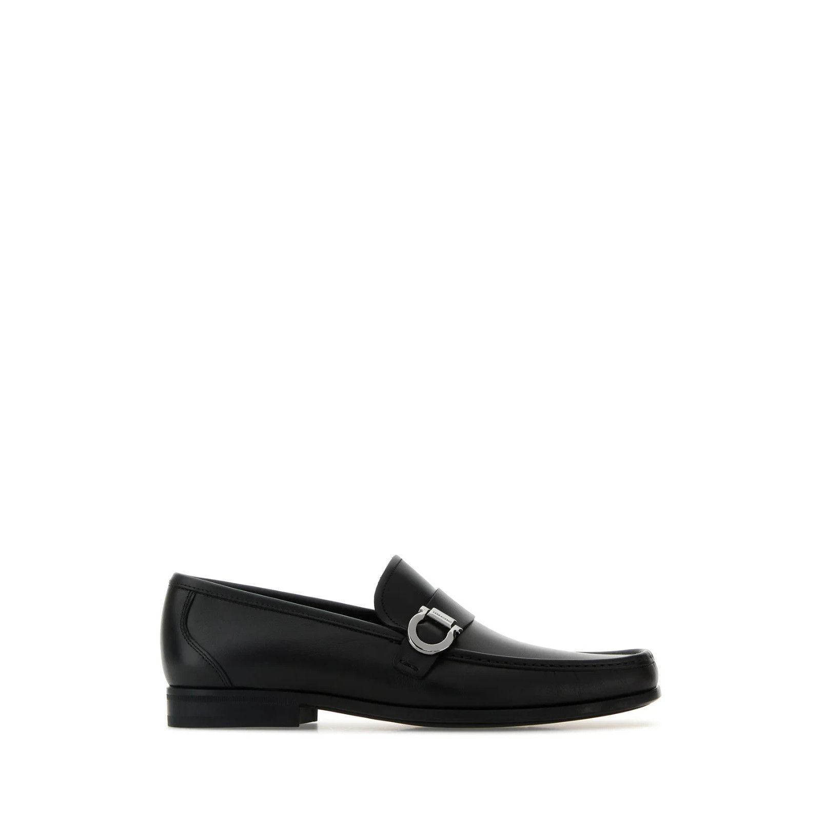 FERRAGAMO Caspian Black Leather Loafers New & Authentic (Men
