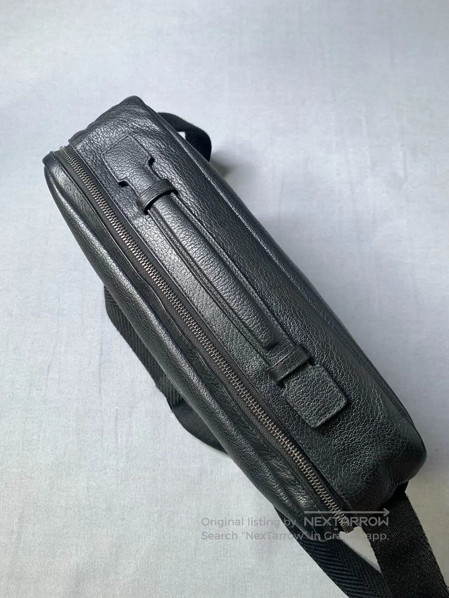 Ermenegildo Zegna Ermenegildo Zegna Leather Logo Shoulder Bag. Size ONE SIZE - 4 Thumbnail