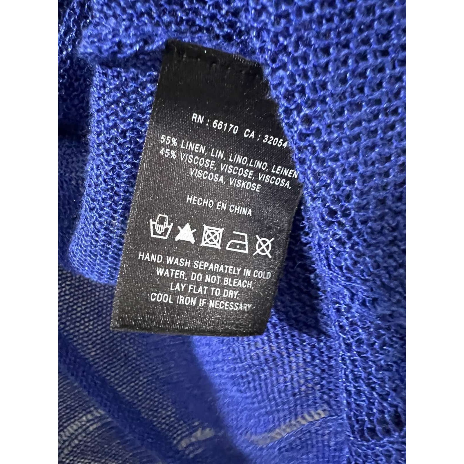 Anthropologie Anthropologie Sparrow Linen Longline Cardigan L A001377 Size L / US 10 / IT 46 - 5 Thumbnail