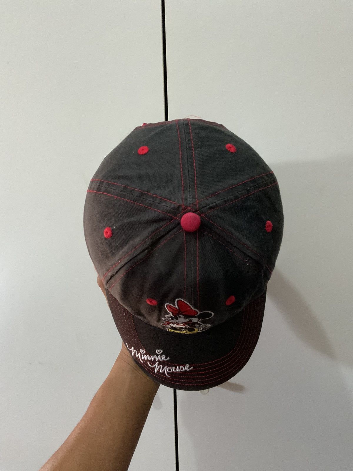 Disney Minnie Mouse Big Logo hat by Disney Size ONE SIZE - 6 Thumbnail