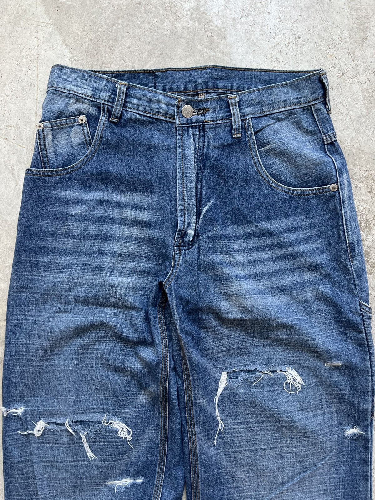 Vintage Vintage SLC Japanese Brand Baggy Distressed Pants Size US 31 - 3 Thumbnail