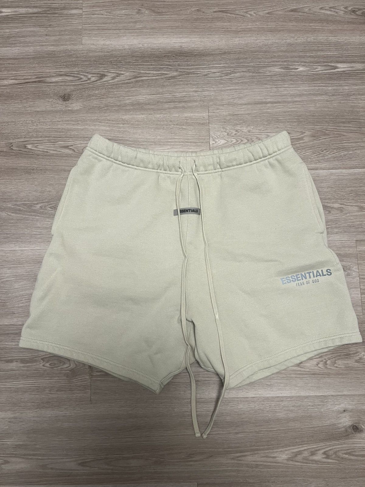 Fear of God Essentials Fleece Shorts Olive/Khaki Size L