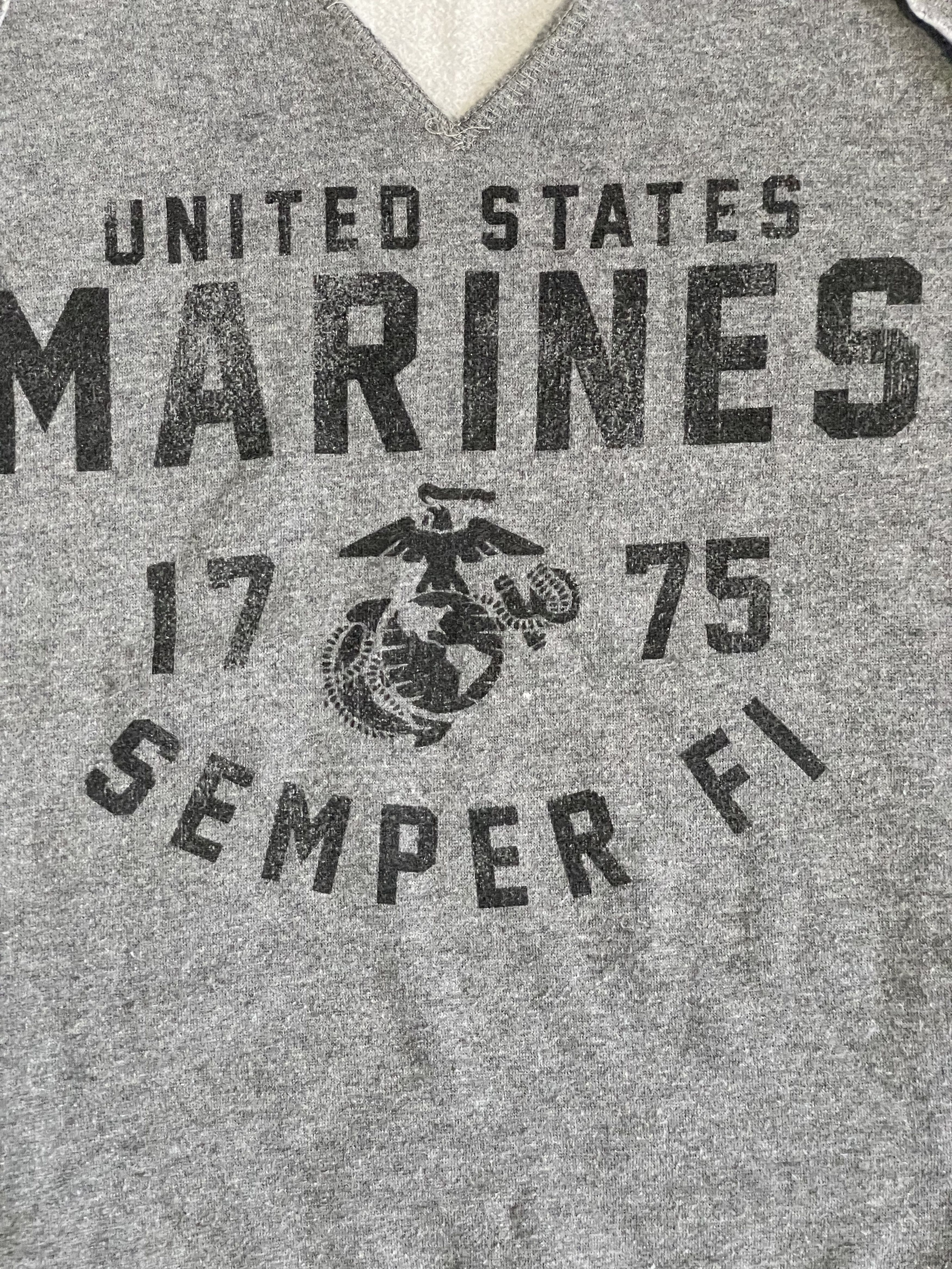 Vintage Vintage USA Marines cut sweater Size US L / EU 52-54 / 3 - 4 Thumbnail