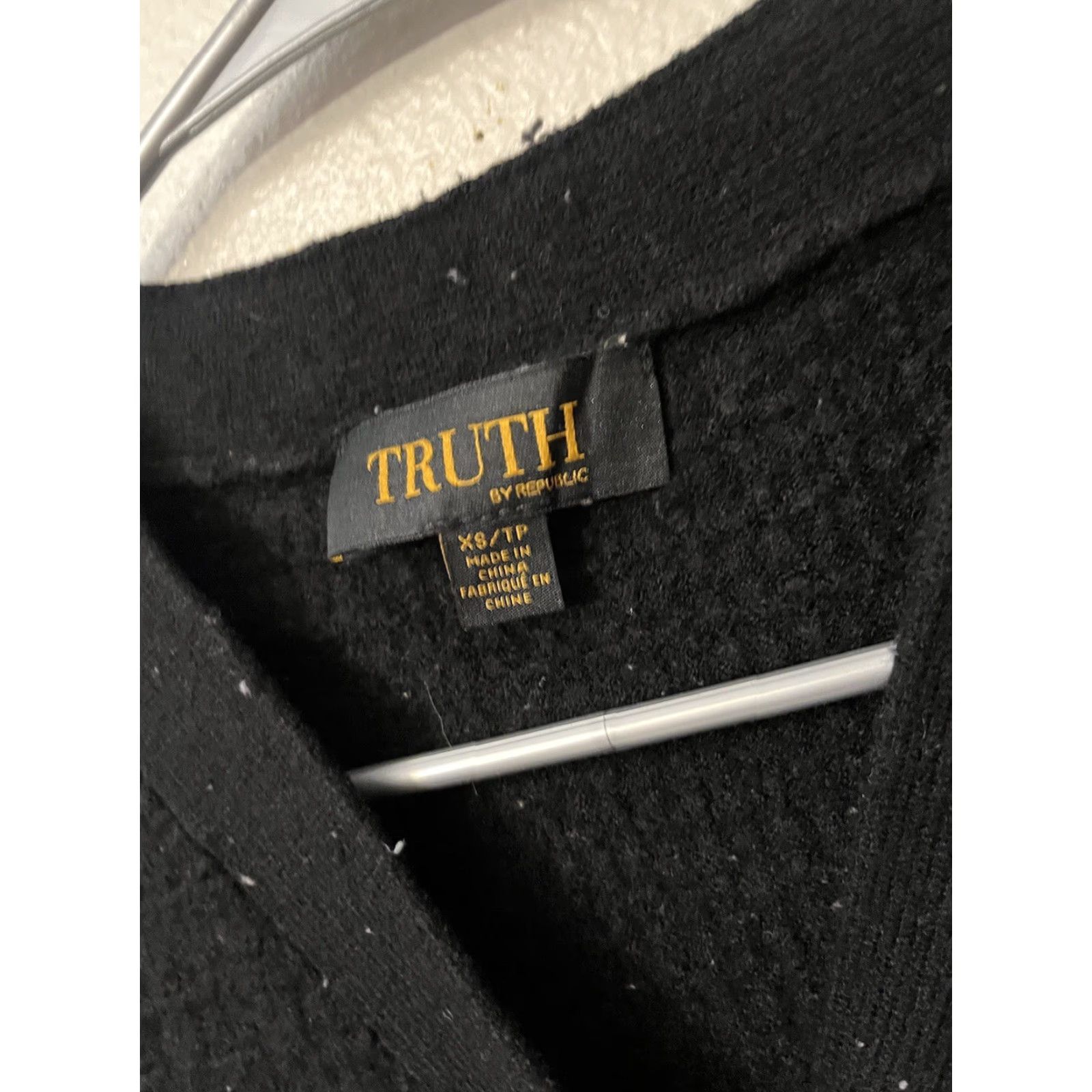 Vintage Truth By Republic Sweater Puff Sleeve Black Women’s Size XS Size XS / US 0-2 / IT 36-38 - 3 Thumbnail
