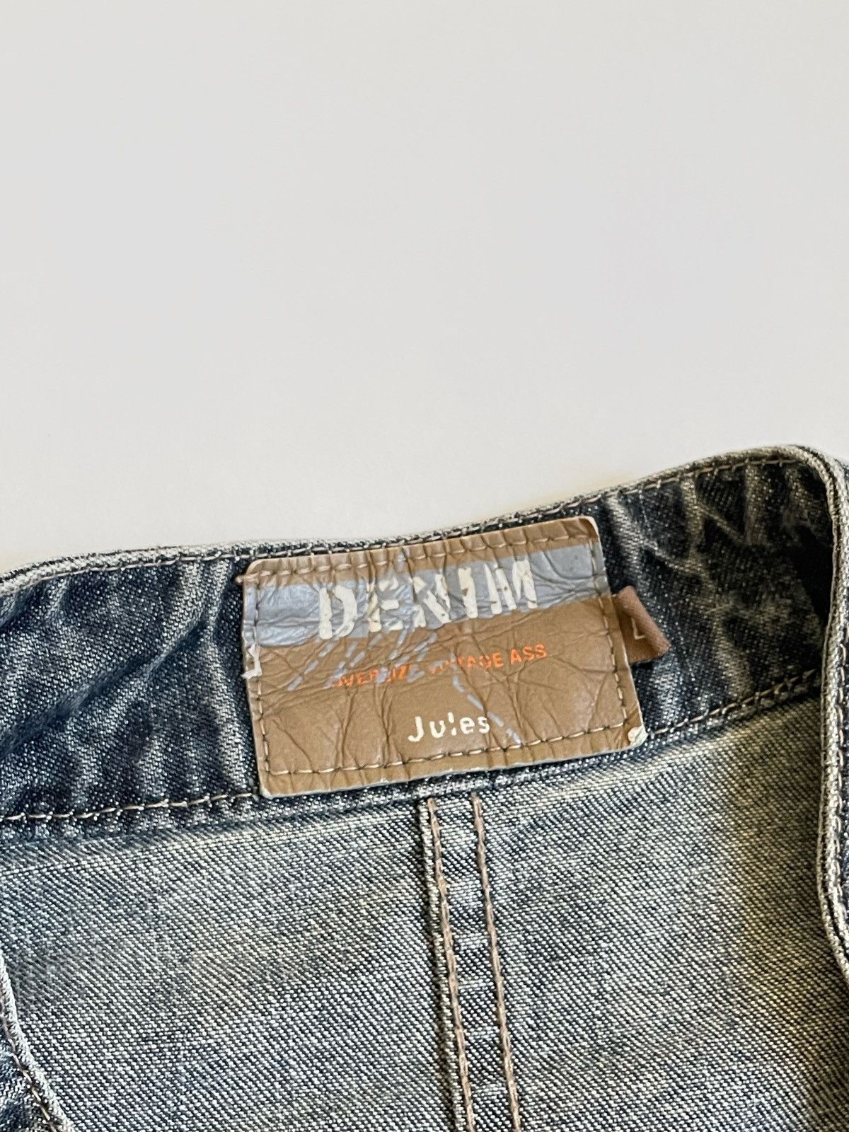 Vintage Vintage 90s zip denim jacket Size US L / EU 52-54 / 3 - 7 Thumbnail