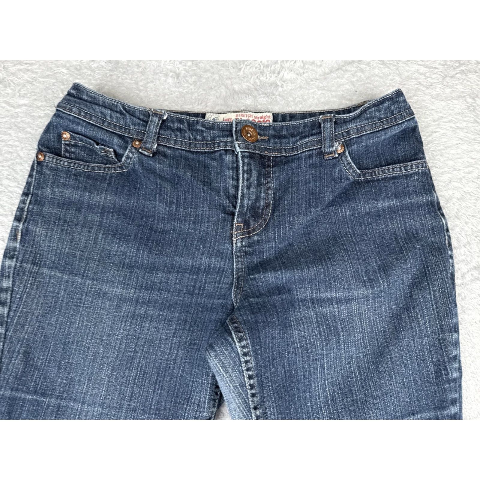 Faded Glory Faded Glory Jeans Womens Bootcut 6P Blue Stretch Denim 28x28 Low Rise Pocket 5-Pocket Womens Jeans Mens? Size 28" / US 6 / IT 42 - 4 Thumbnail