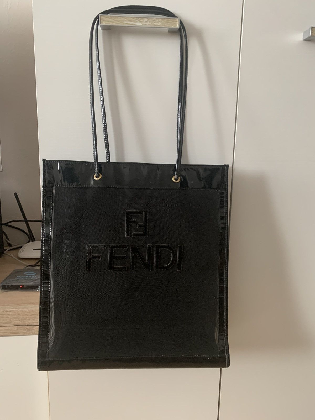 Fendi × Vintage Fendi Tote black mesh shopper bag Size ONE SIZE - 1 Thumbnail