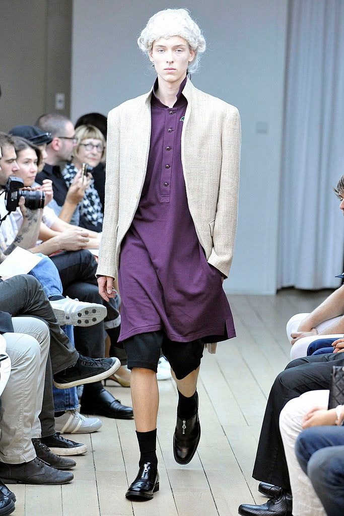 Yohji Yamamoto Yohji Yamamoto Pour Homme Long Sleeve Polo Shirt SS11 Look36 Size US M / EU 48-50 / 2 - 1 Thumbnail