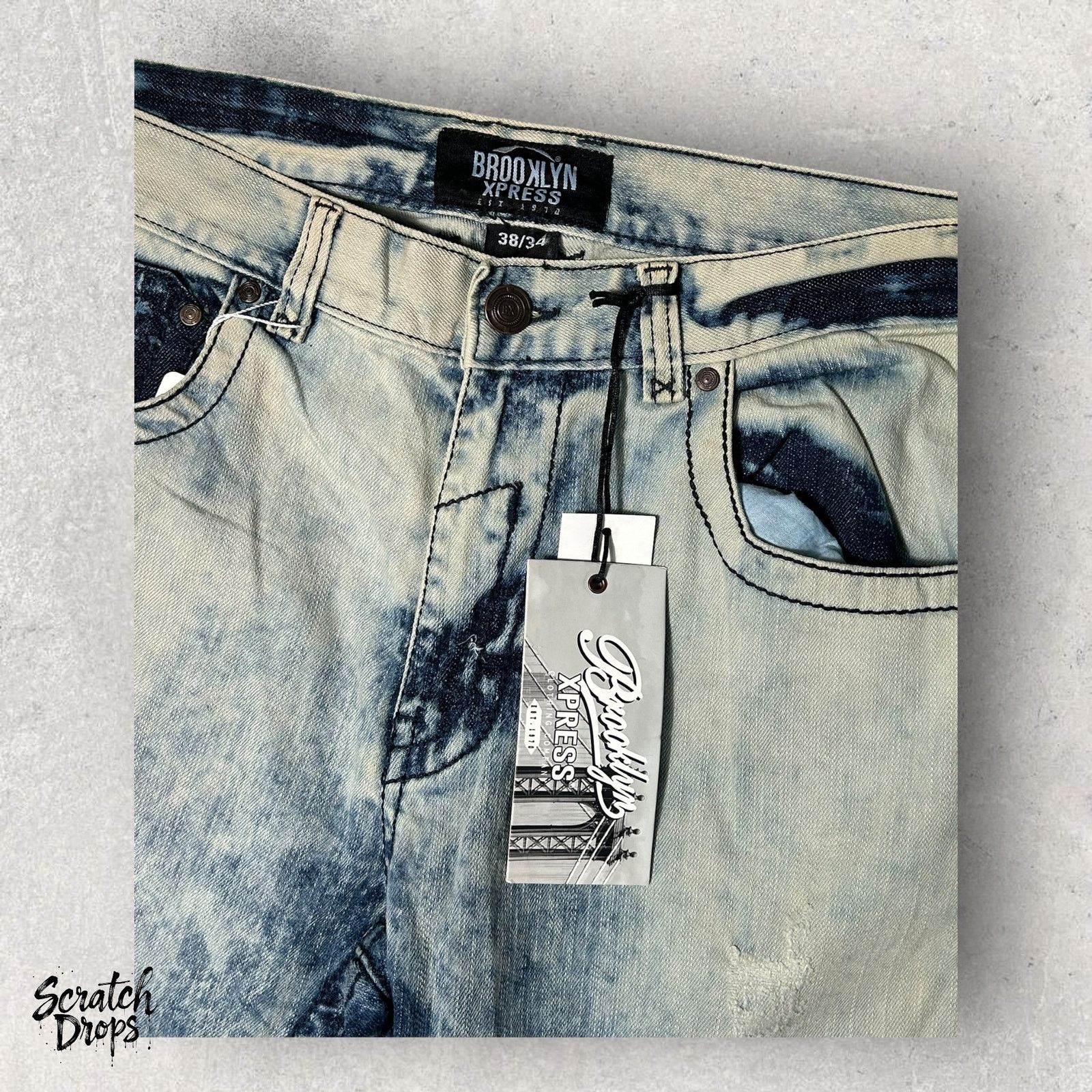 Brooklyn Xpress NWT Brooklyn Xpress Men's Jeans Size 38 Vintage Acid Wash Size US 38 / EU 54 - 2 Thumbnail