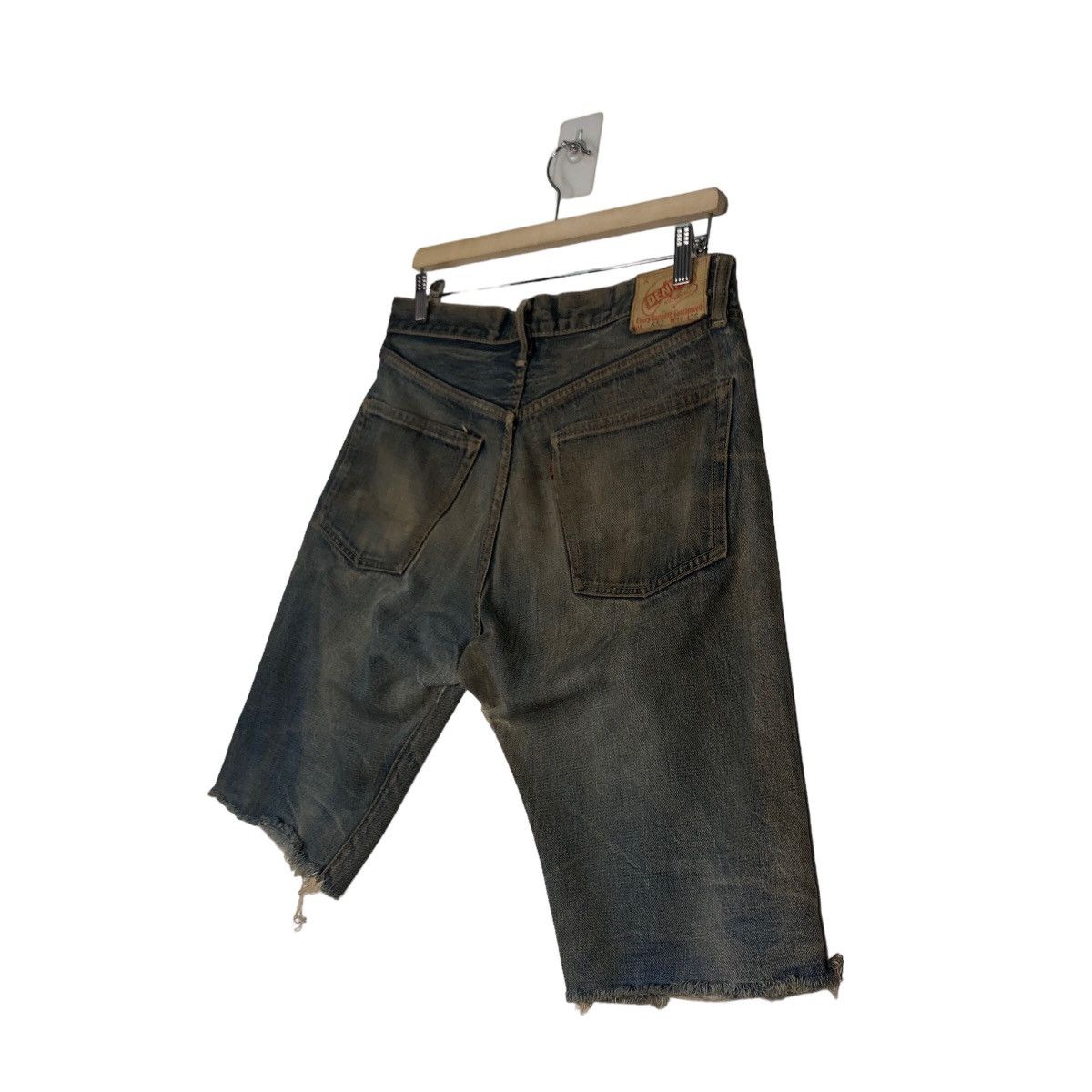 Japanese Brand 🔥Rare Palo Kain Short Denim Jeans Denime Lot 652 Size US 30 / EU 46 - 10 Thumbnail