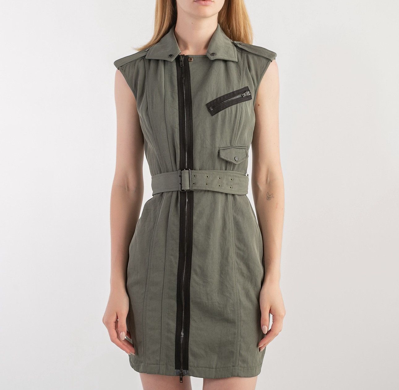 Alexander Wang Alexander wang military style dress full zipper Size S / US 4 / IT 40 - 1 Thumbnail