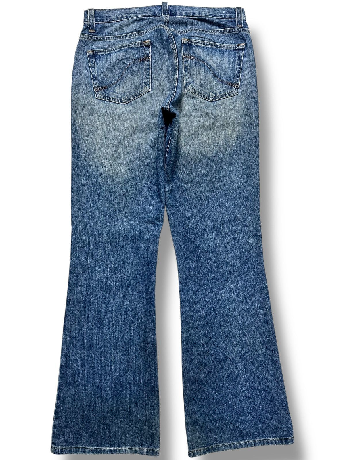 DKNY Vintage DKNY Jean Slight Flare & Bootcut with Faded BlueWash Size US 33 - 3 Thumbnail