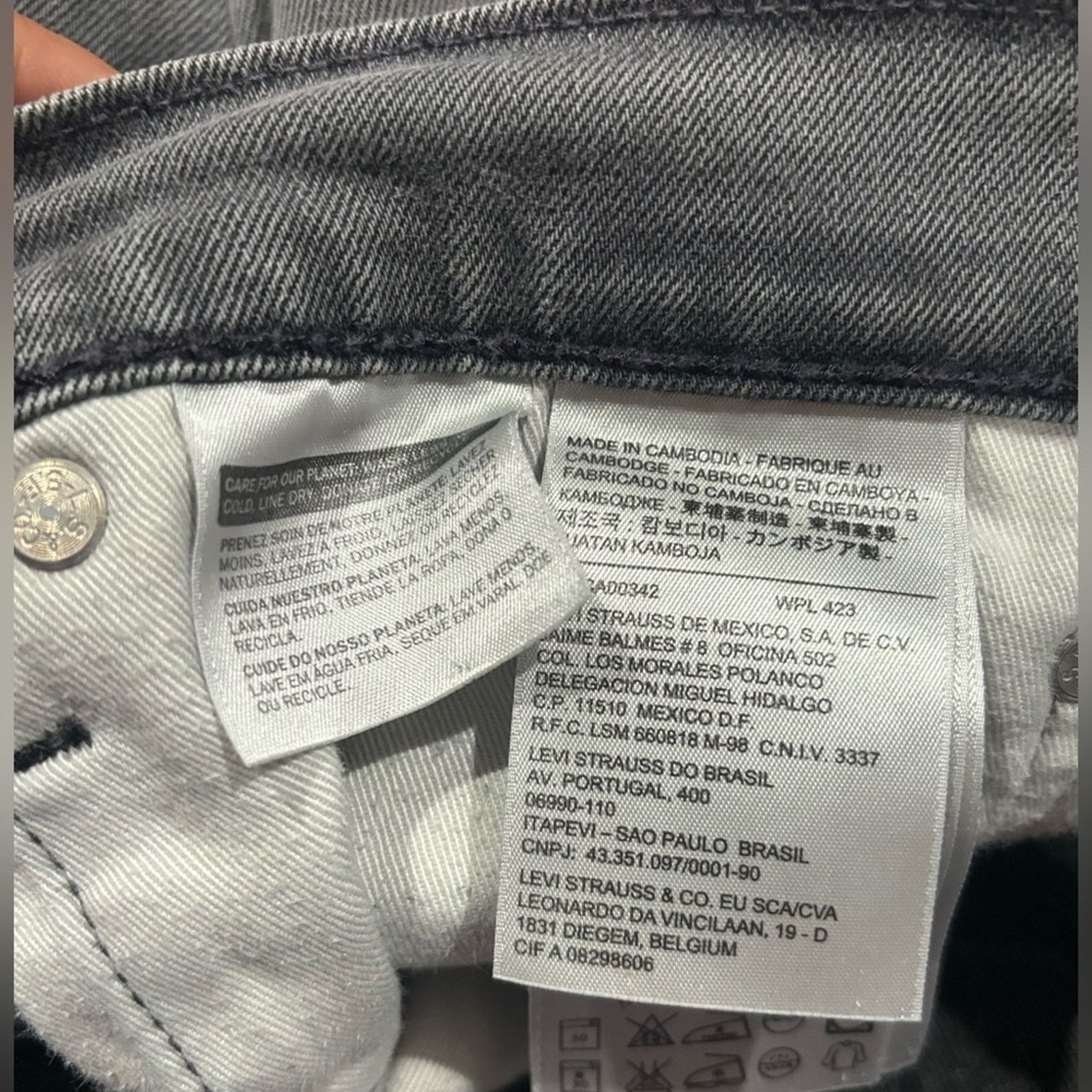 Levi's LEVI'S 522 Straight Jeans in Vintage Grey Wash Sz 33L 34W Size US 34 / EU 50 - 7 Thumbnail