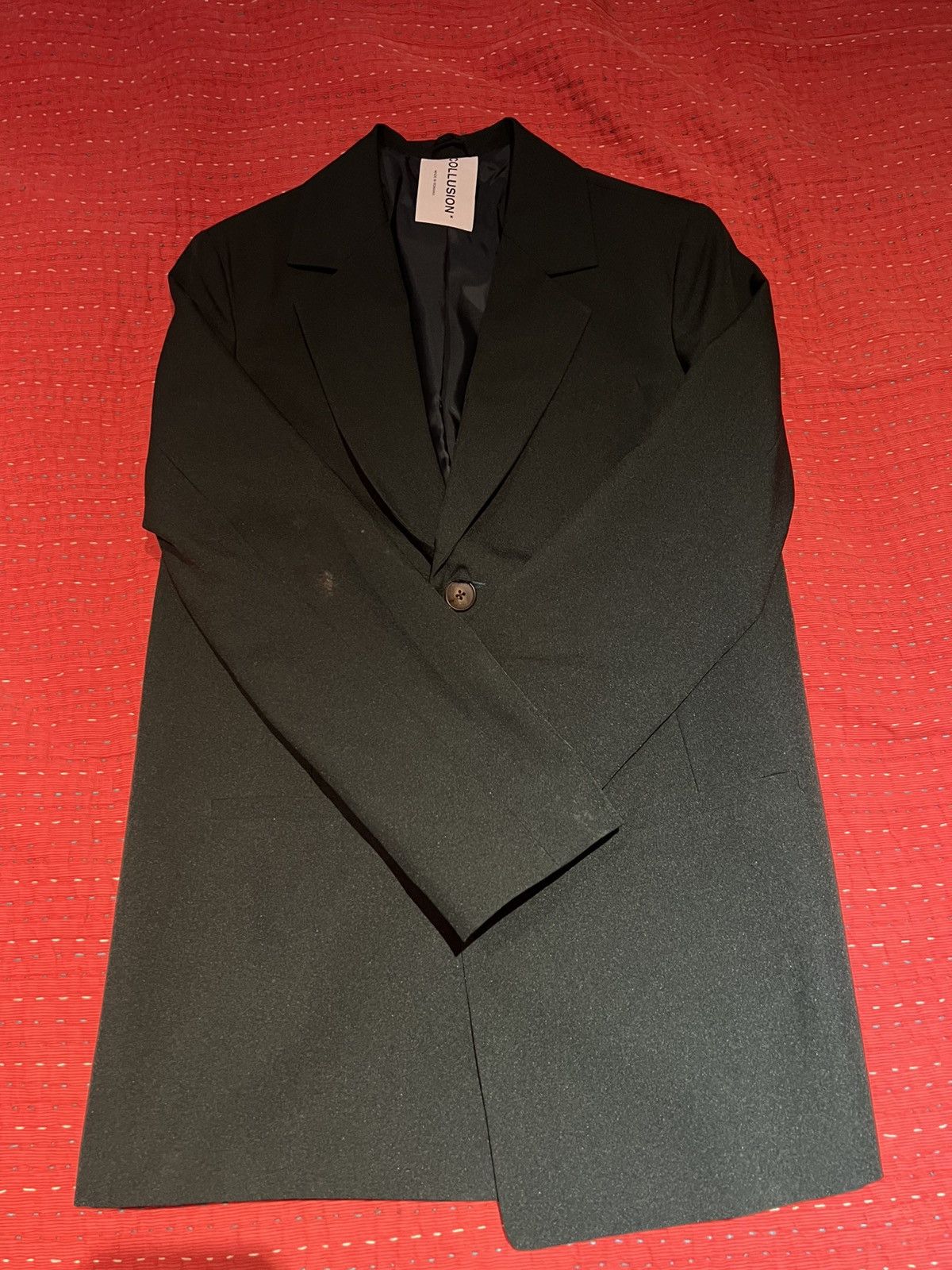 Other UK Collusion bottle green unlined blazer Size 40L - 1 Thumbnail