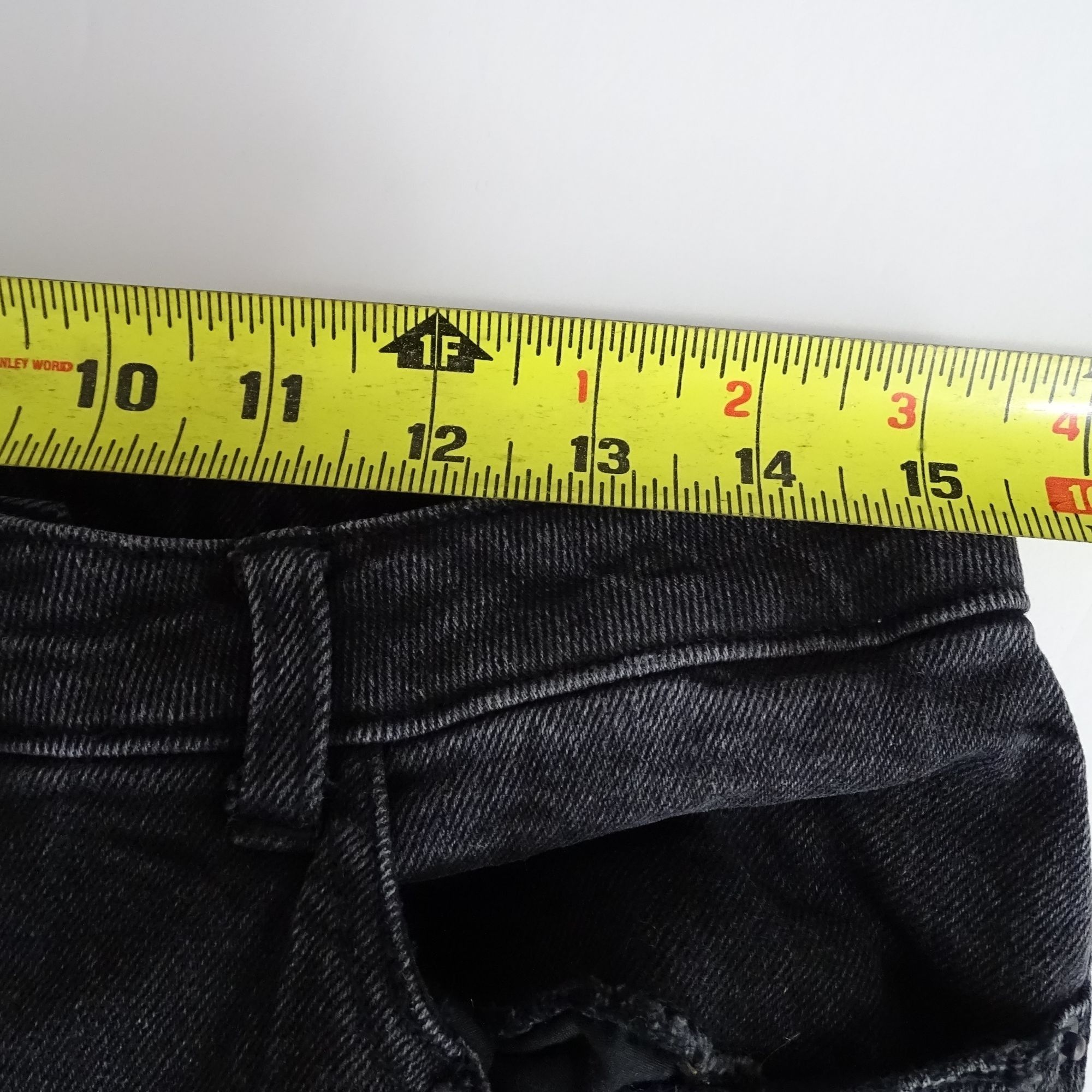 GB GB Black Ripped Wide Leg Flare Jeans Juniors Size 11 Denim F Size 31" - 9 Thumbnail