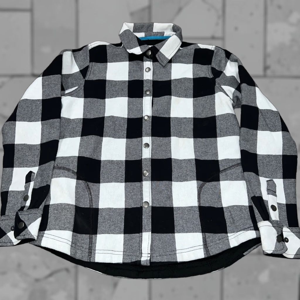 Orvis VINTAGE ORVIS White Plaid Snap Button Flannel Shirt Womens Size S Size S / US 4 / IT 40 - 1 Thumbnail