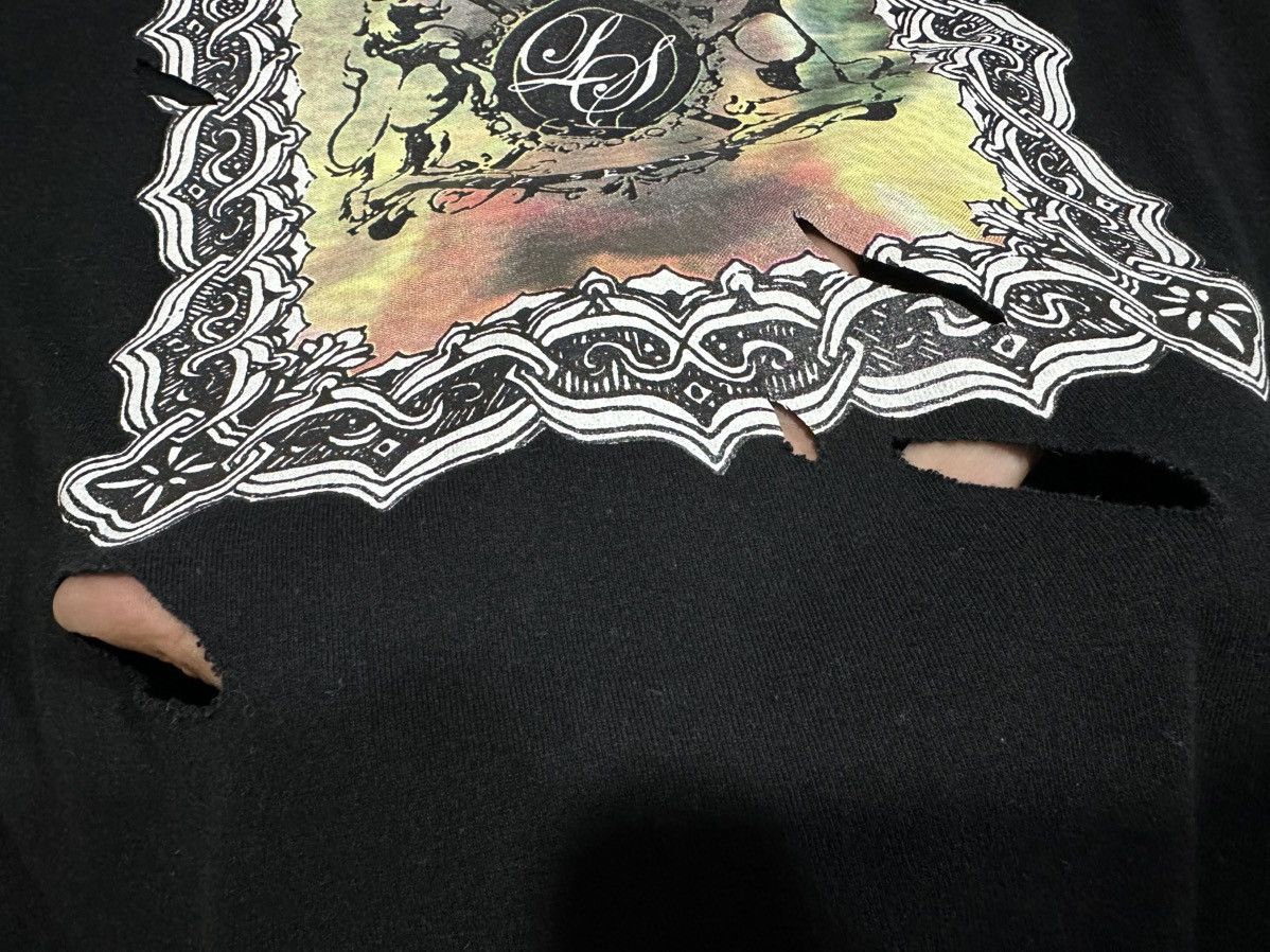 Hysteric Glamour 🔥Sick Y2K Lip Service Destroyed Long Sleeve Shirt Goth Punk Size US M / EU 48-50 / 2 - 10 Thumbnail
