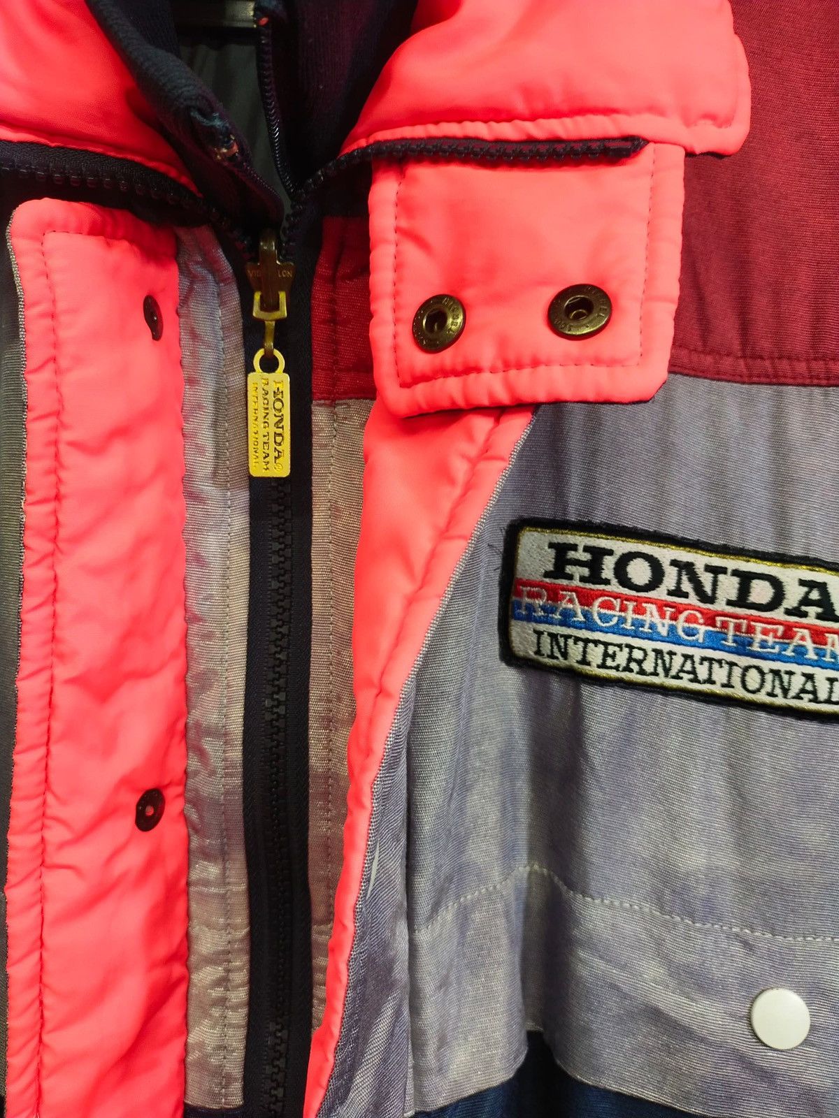 Honda × Vintage Vintage 90s Honda Racing Team Reversible Zipper Jacket Size US L / EU 52-54 / 3 - 3 Thumbnail