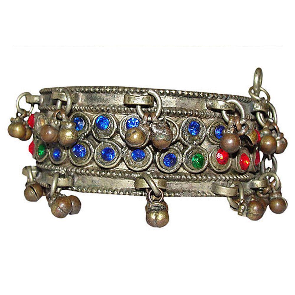 Afghani Hinge Glass Bell Bangle