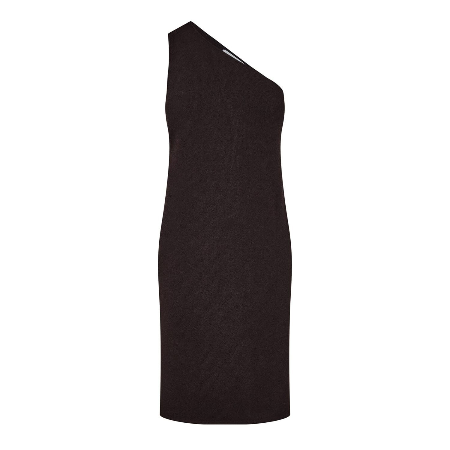 Bottega Veneta Bottega Veneta One Shoulder Knee Length Slip Dress in Brown Size XS / US 0-2 / IT 36-38 - 1 Thumbnail