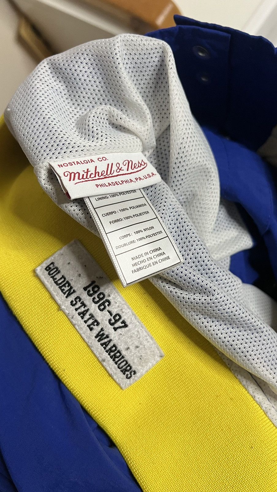 Mitchell & Ness × NBA Golden State Warriors NBA 1996/97Mitchell Ness bomber jacket Size US M / EU 48-50 / 2 - 5 Thumbnail