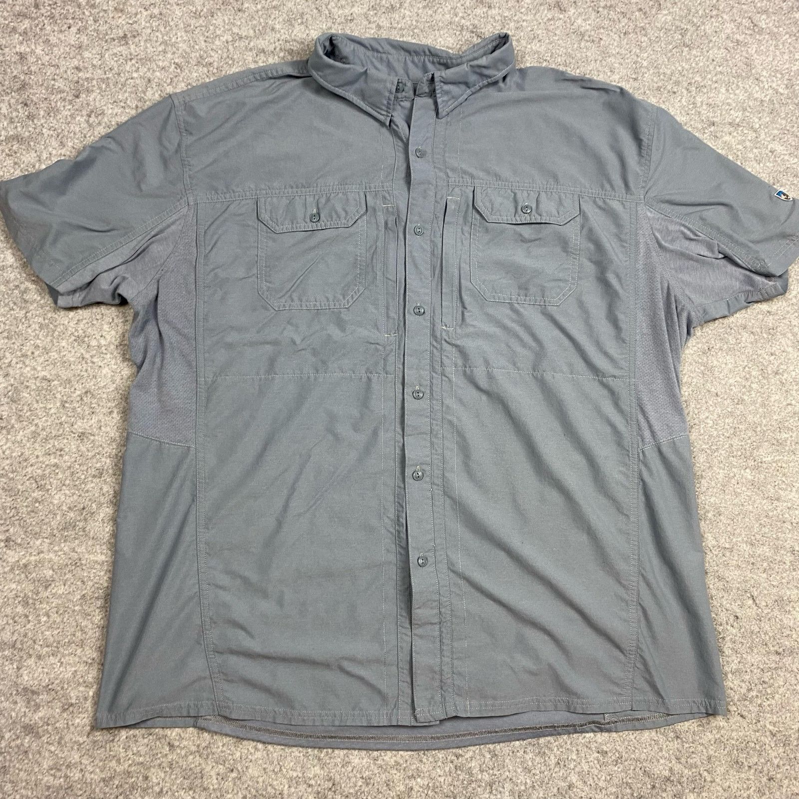 Kuhl KUHL shirt men XXL blue button down vented outdoors airspeed Size US XXL / EU 58 / 5 - 1 Thumbnail