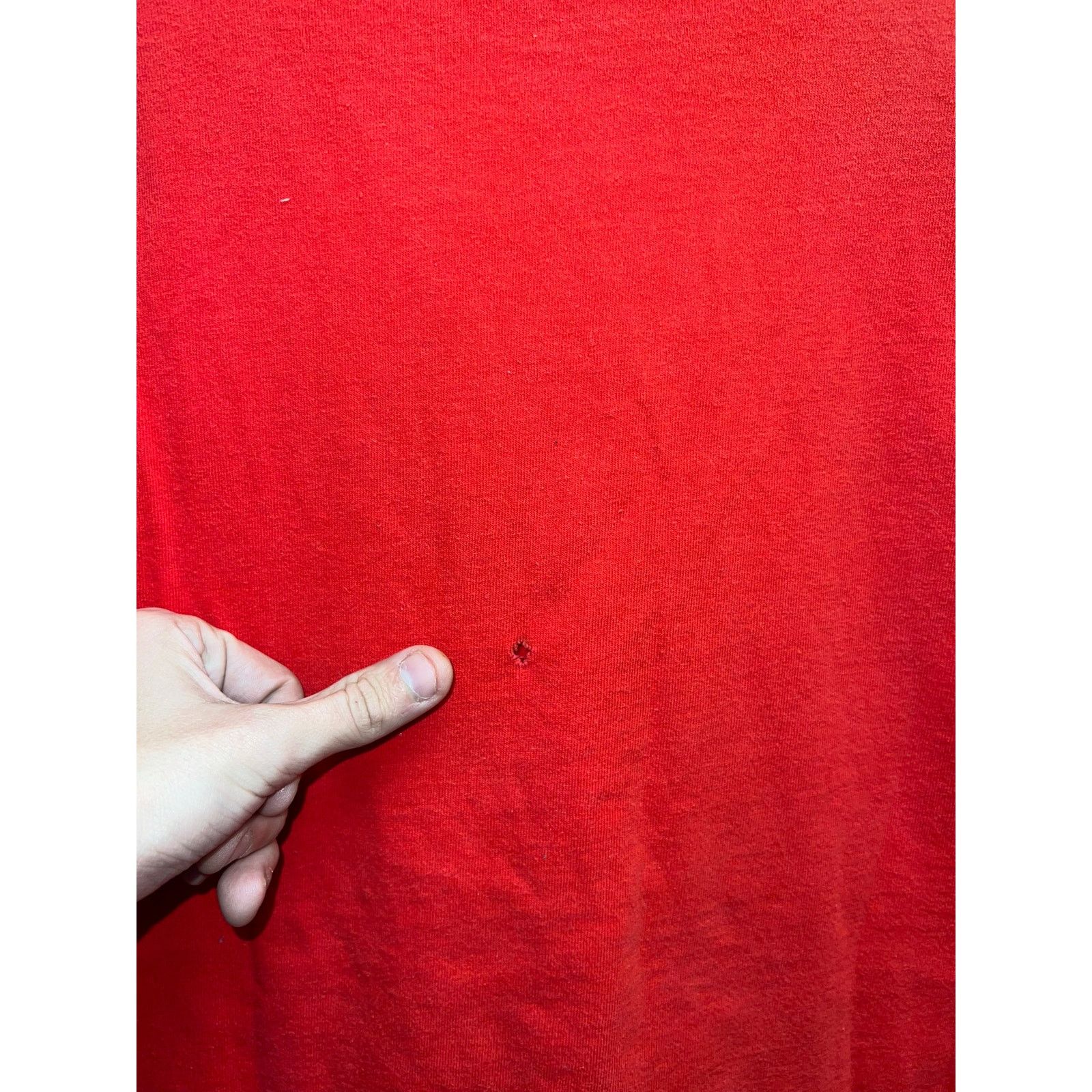 Fruit Of The Loom 90s Vintage Fruit Of The Loom Red Blank Shirt Tee VTG Large Size US L / EU 52-54 / 3 - 7 Thumbnail