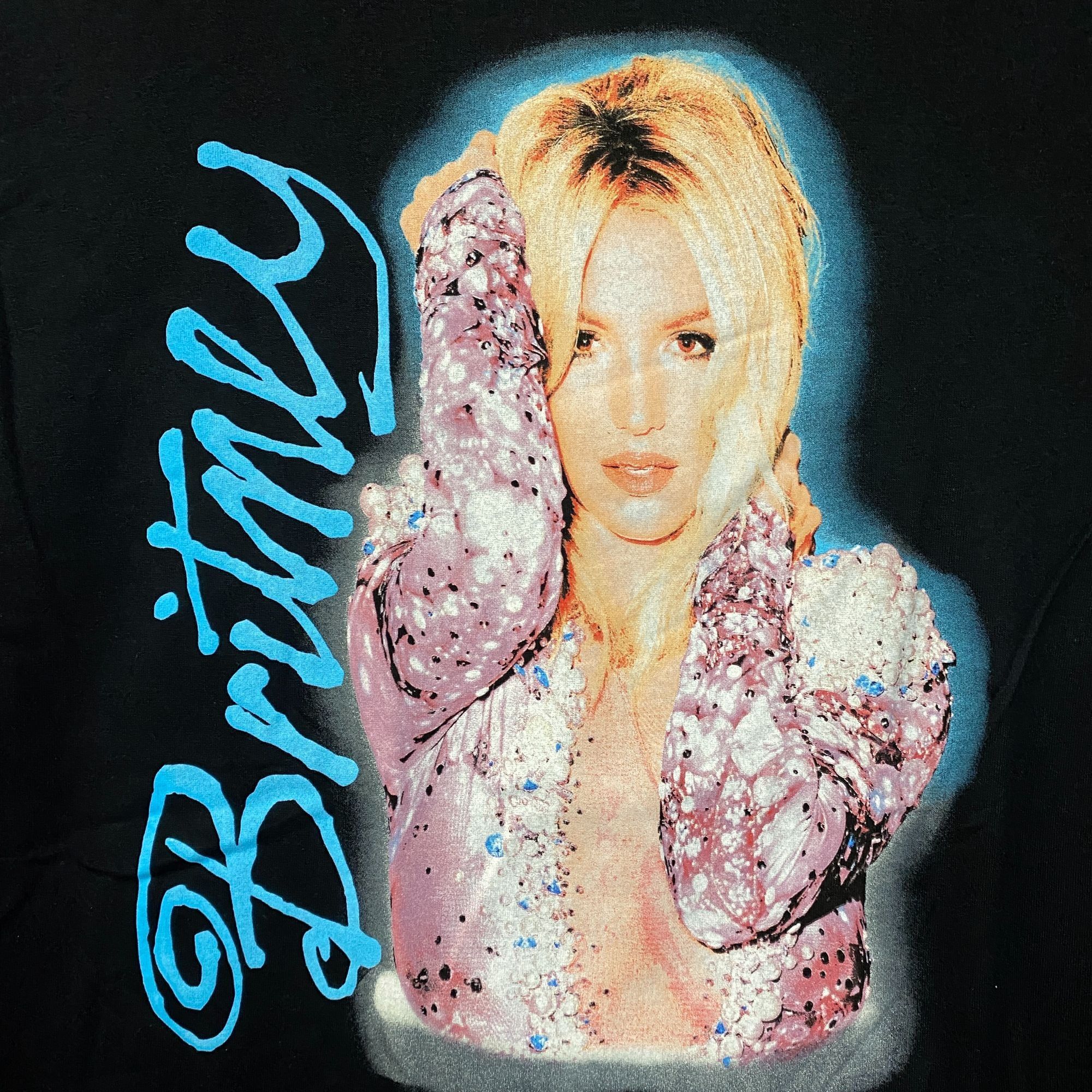 Other Britney Spears Airbrushed Stone Wash T-Shirt Large Size US L / EU 52-54 / 3 - 2 Thumbnail