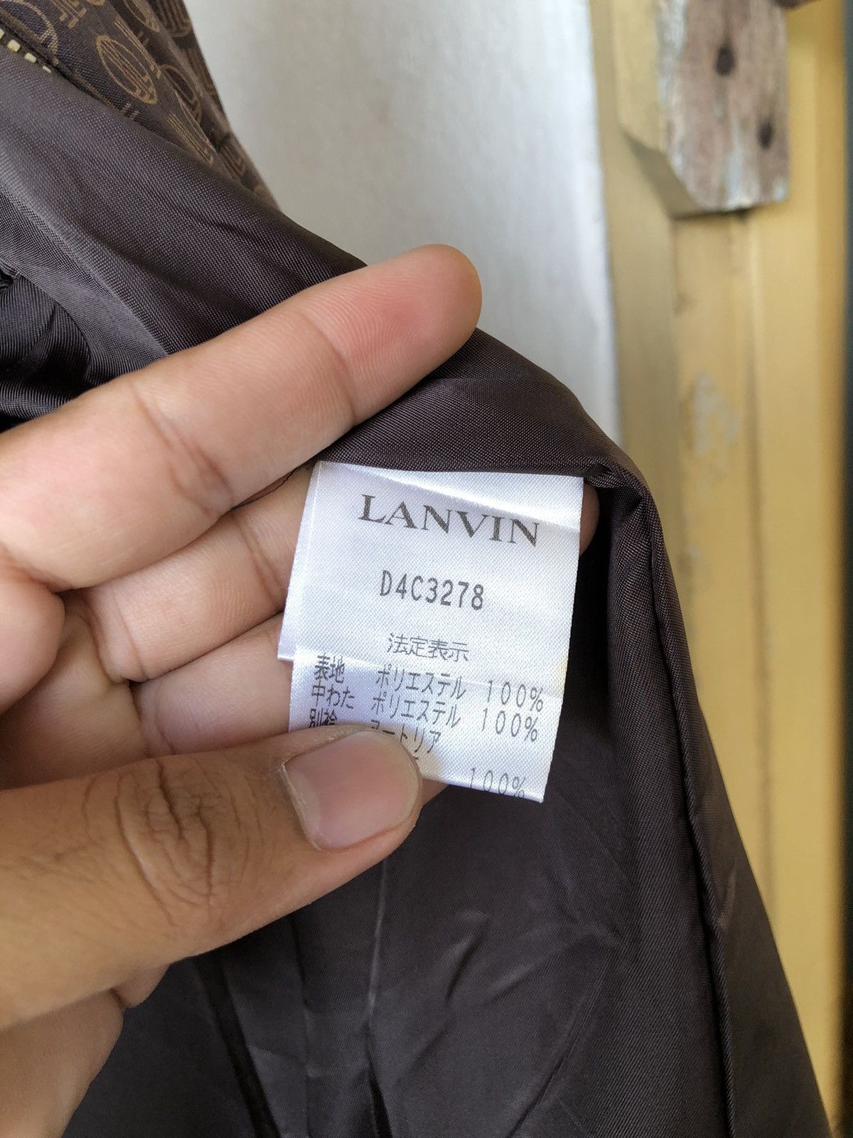 Lanvin Vintage Lanvin Monogram Light Puffer Jacket Size M / US 6-8 / IT 42-44 - 12 Thumbnail