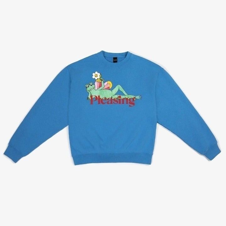 AUTHENTIC THE PLEASING CREWNECK SKY BLUE SZ EXTRA SMALL XS