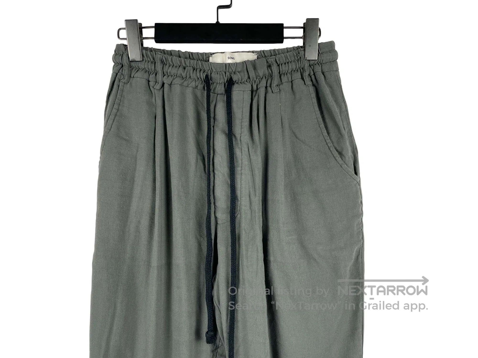 Song For The Mute SONG FOR THE MUTE Drawcord Elastic Straight Leg Casual Pan Size US 32 / EU 48 - 3 Thumbnail