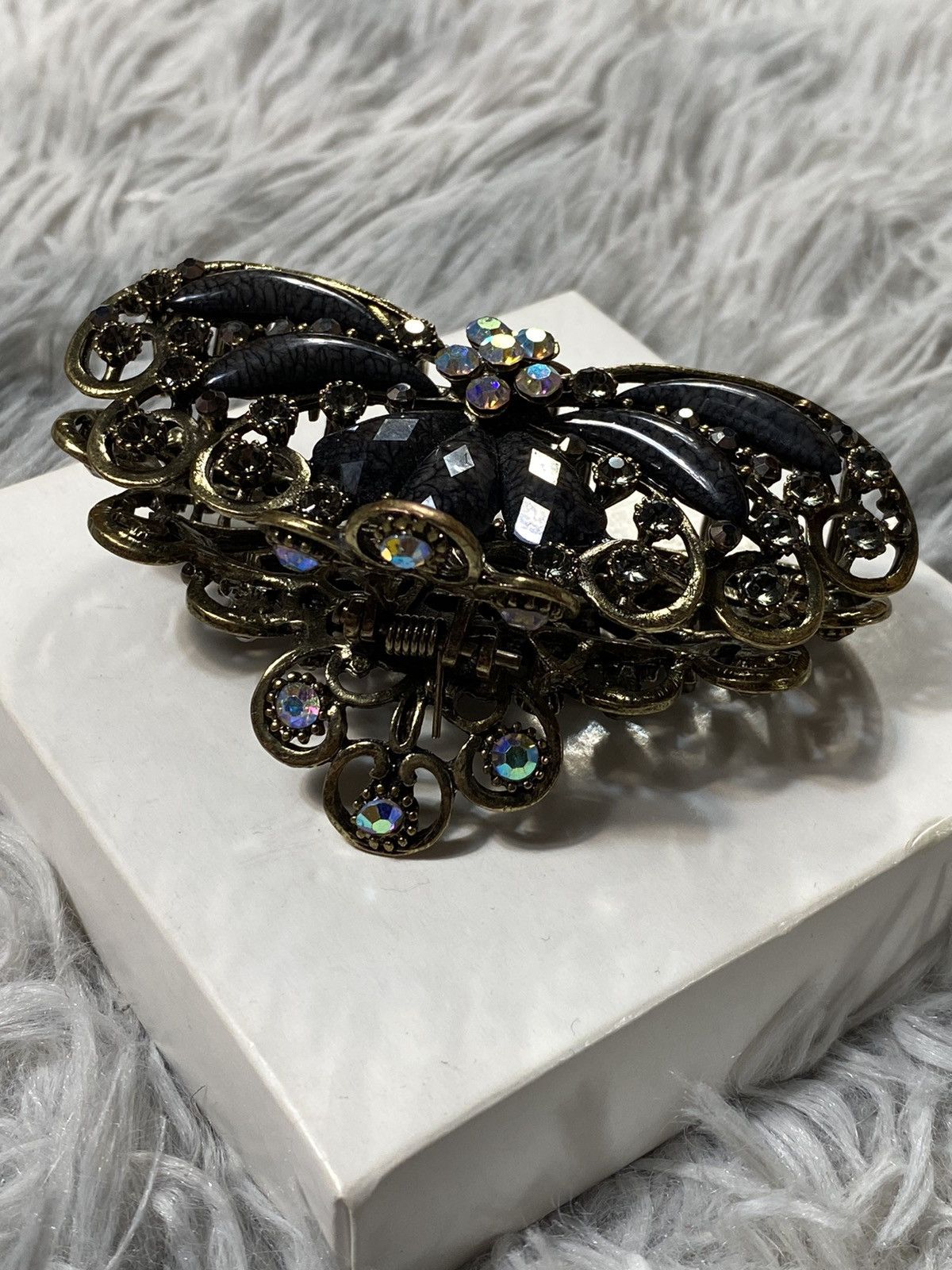 Vintage Vintage Ornate Hair Clip with Crystals | Japanese Brand Size ONE SIZE - 5 Thumbnail