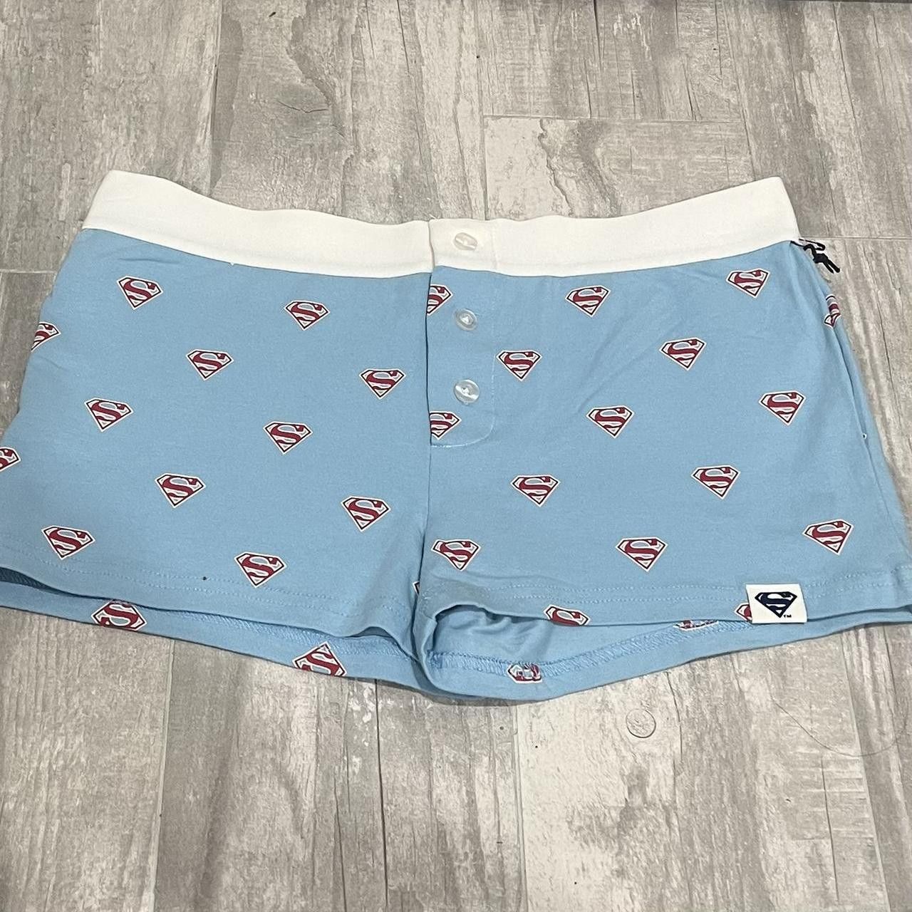 DC Comics LIMITED EDITION: Red Foldover Superman Shorts Size 30" / US 8 / IT 44 - 3 Thumbnail