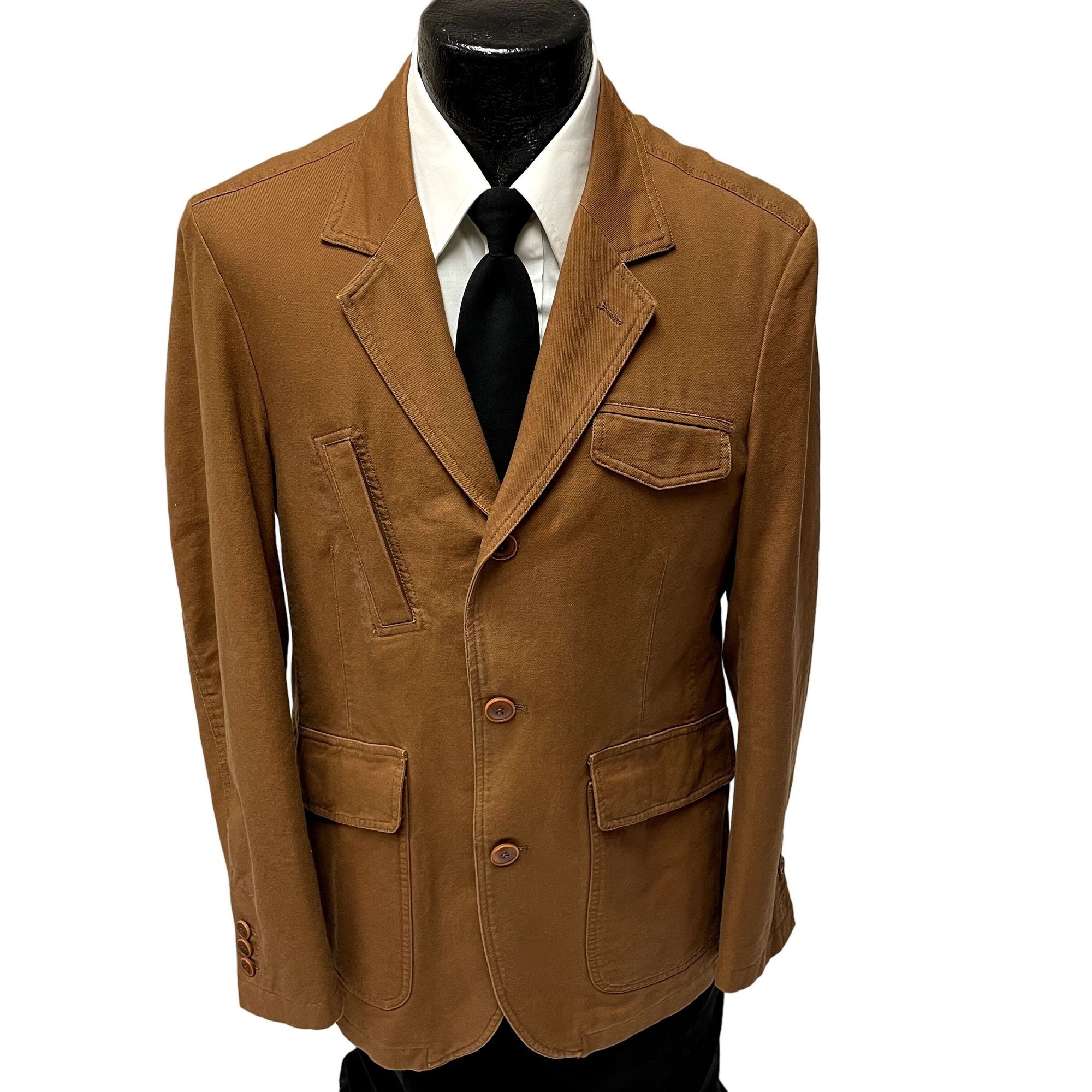 Hickey Freeman SERGEON CUFF Sport Coat SAFARI Style Jacket