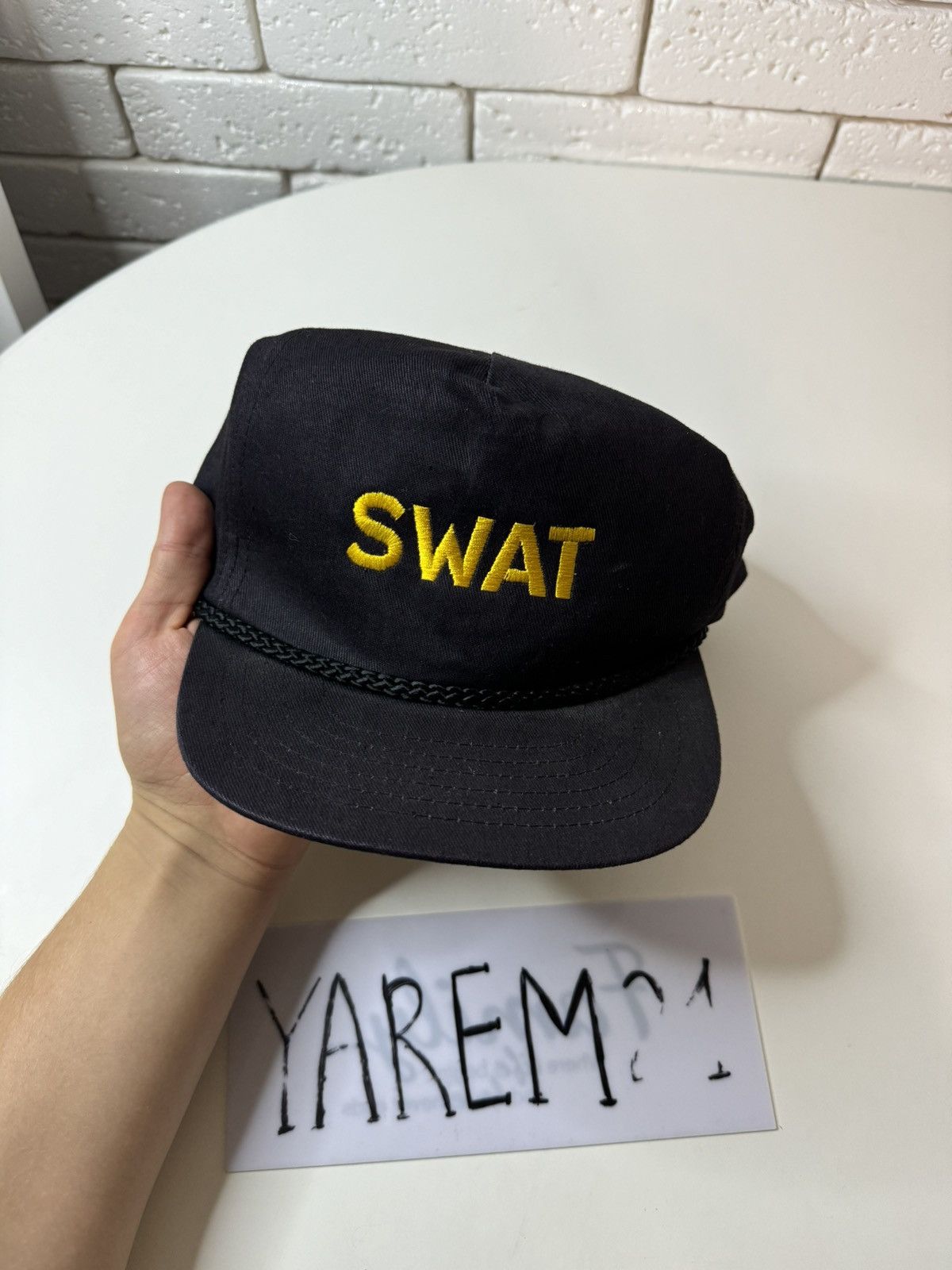 Vintage SWAT cap hat Size ONE SIZE - 2 Thumbnail