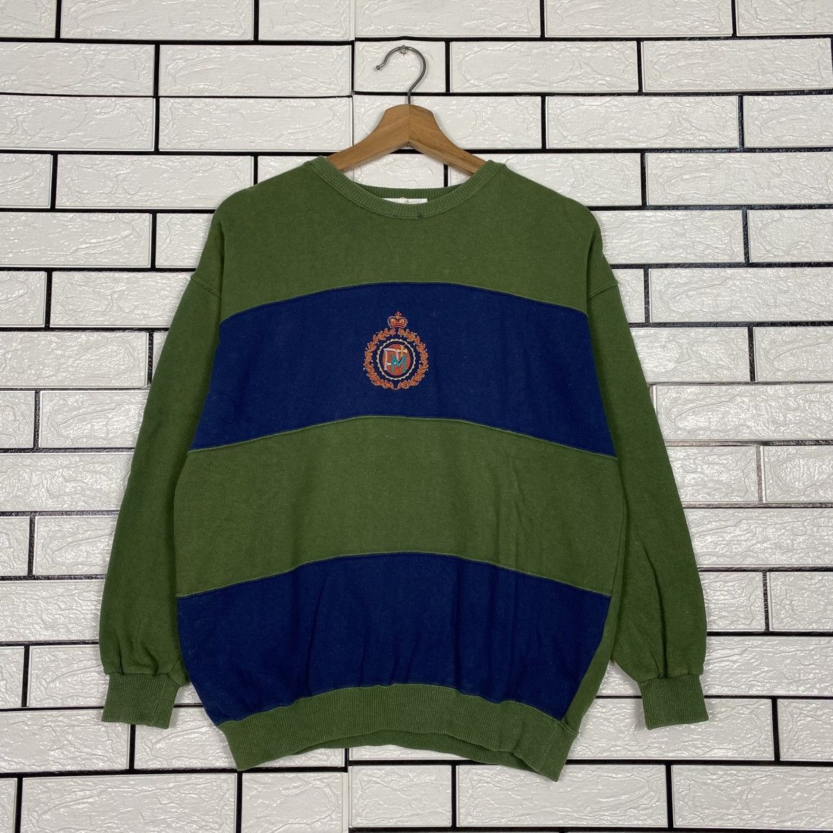 Japanese Brand 📌Vintage Sweatshirt Ferra Rosa Striped Issey Miyake Size US M / EU 48-50 / 2 - 2 Thumbnail
