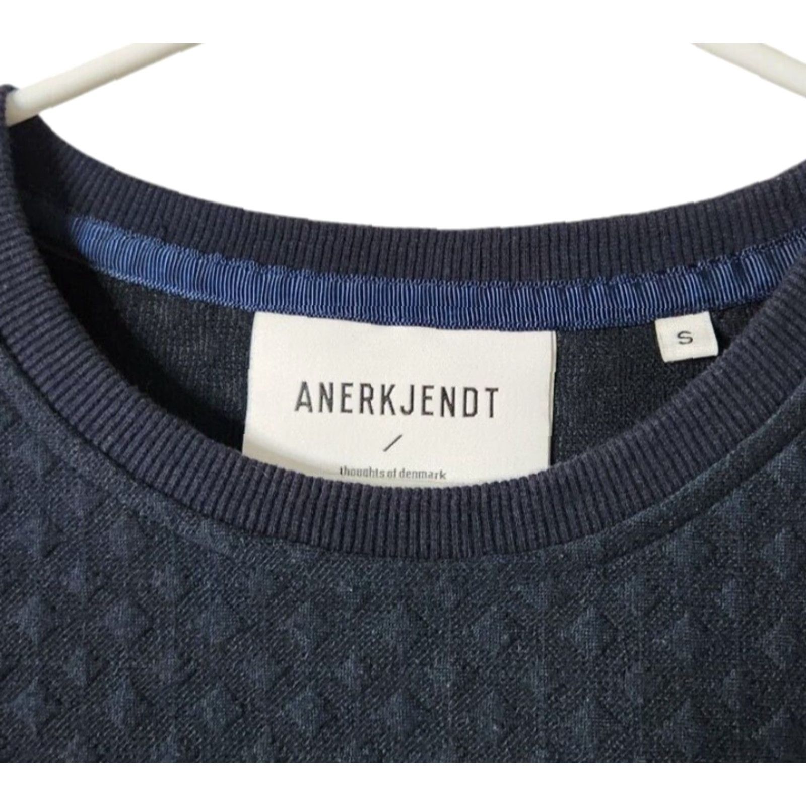 Anerkjendt Anerkjendt Sweatshirt Mens S Crewneck Blue Pullover Long Sleeve Size US S / EU 44-46 / 1 - 4 Thumbnail