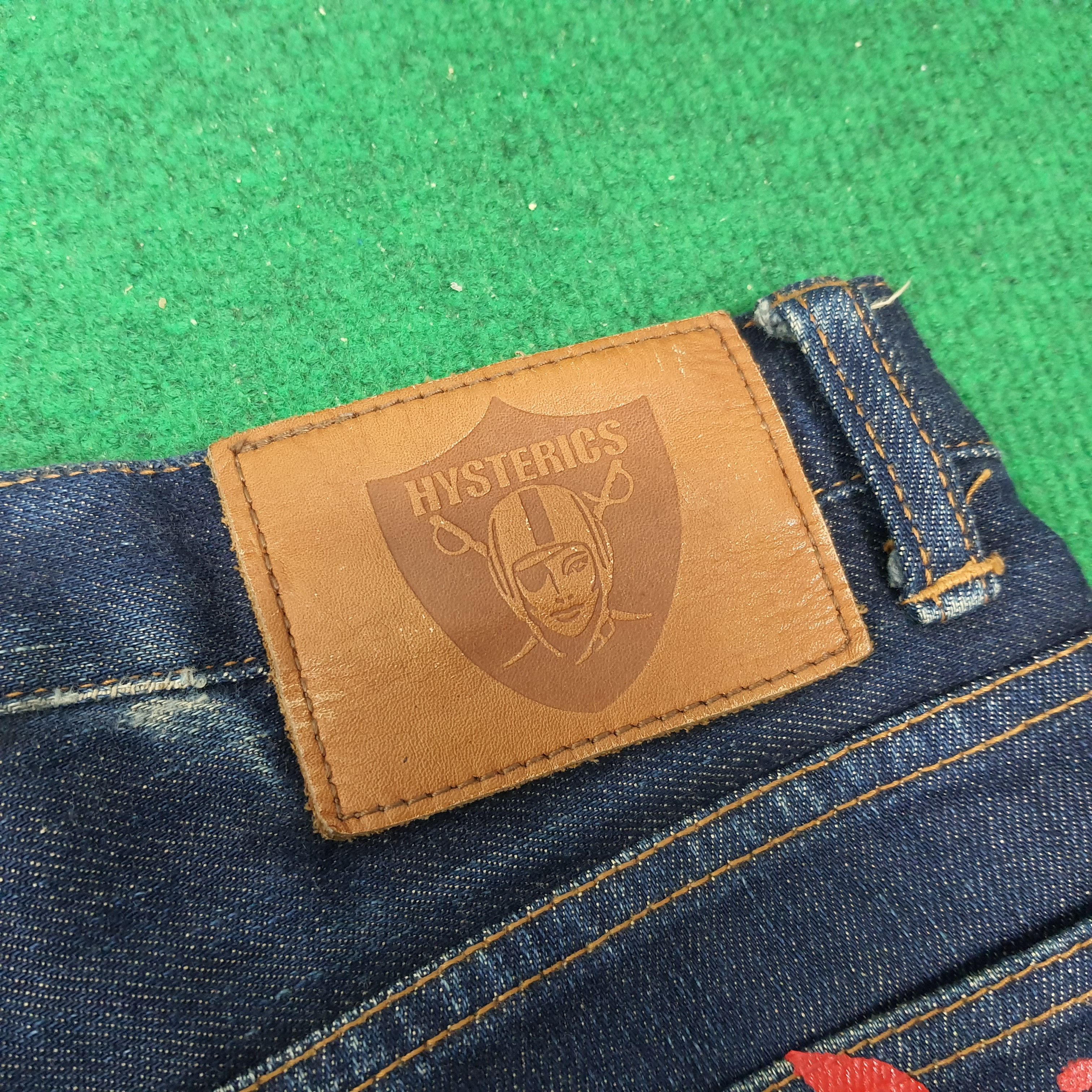 Hysteric Glamour Vintage Hysterics Raiders Custom Iconic Logo Jeans C272N6 Size 27" / US 4 / IT 40 - 3 Thumbnail