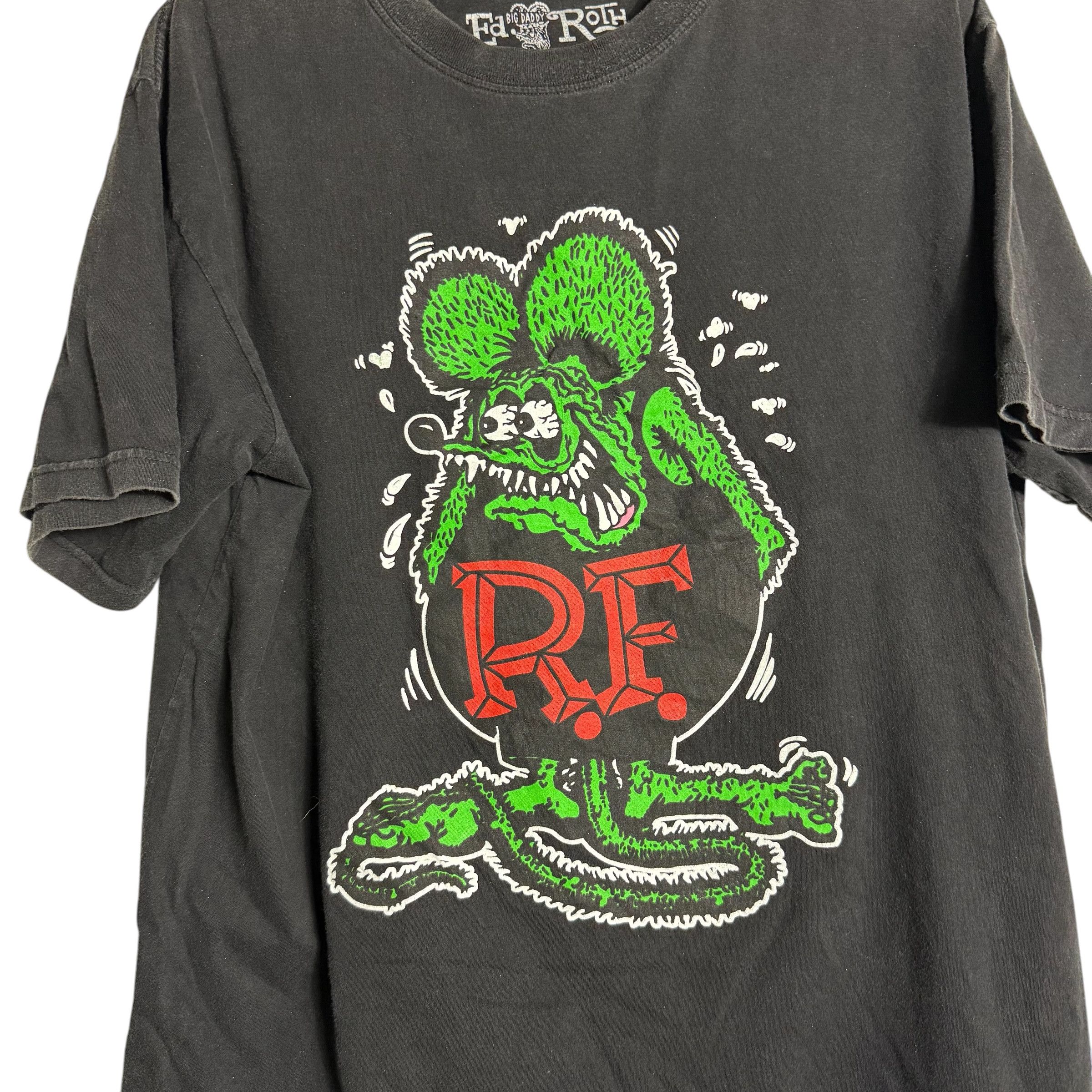 Other 🔥RARE🔥Ed Roth 'Big Daddy' Rat Fink Streetwear T-shirt Size US L / EU 52-54 / 3 - 2 Thumbnail