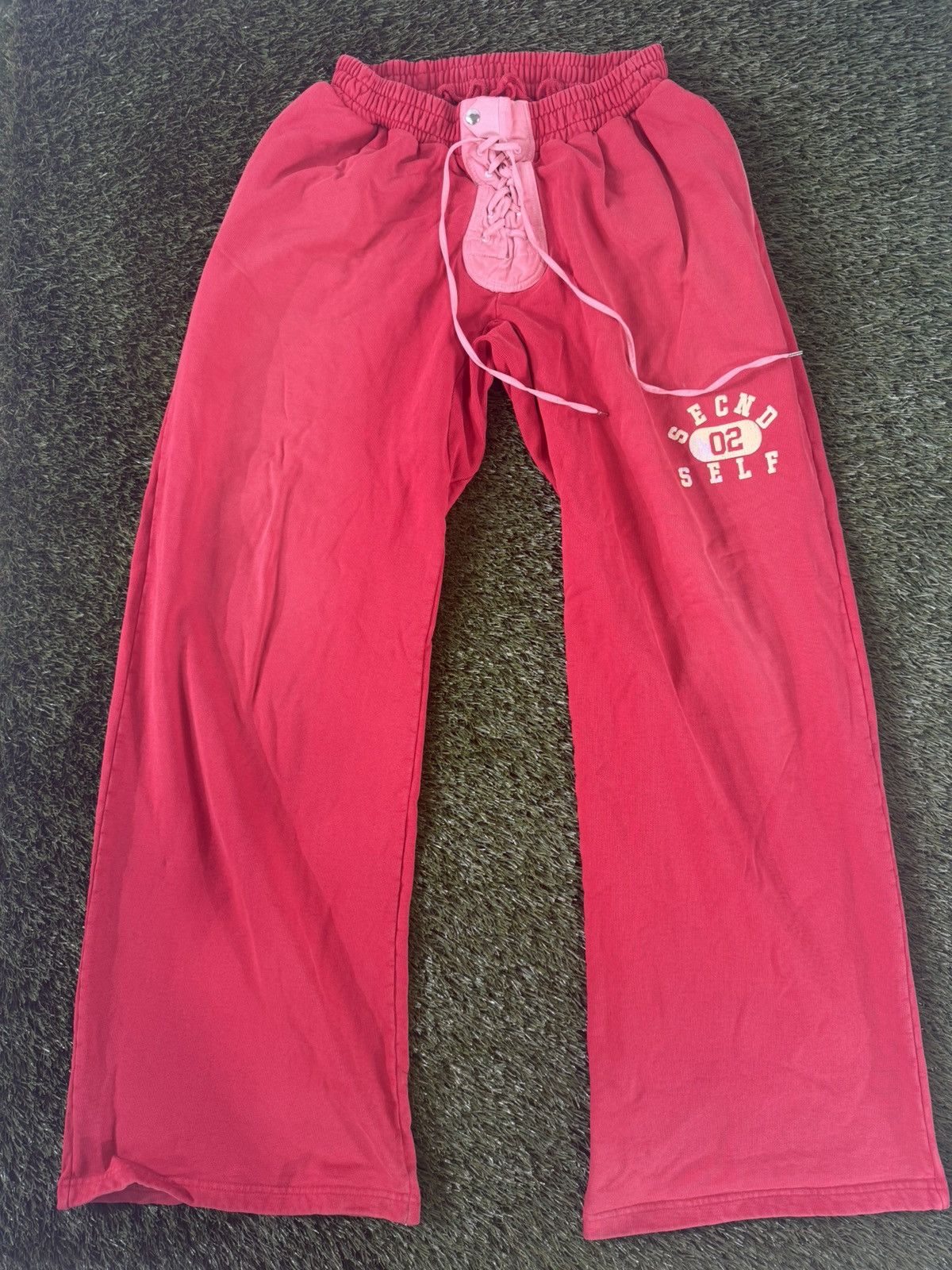 Other Second Self Lace-Up Sweatpants (Red) – Size XL Size US 38 / EU 54 - 1 Thumbnail