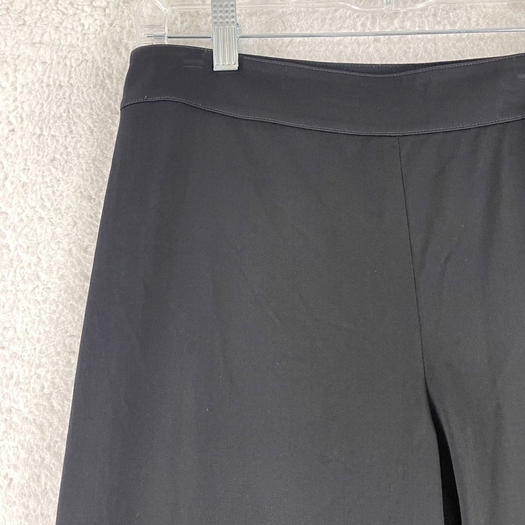 St. John St. John Dress Pants Womens Size 8 Black Straight Leg Wool Mid-Rise Side Zipper Size 30" / US 8 / IT 44 - 5 Thumbnail