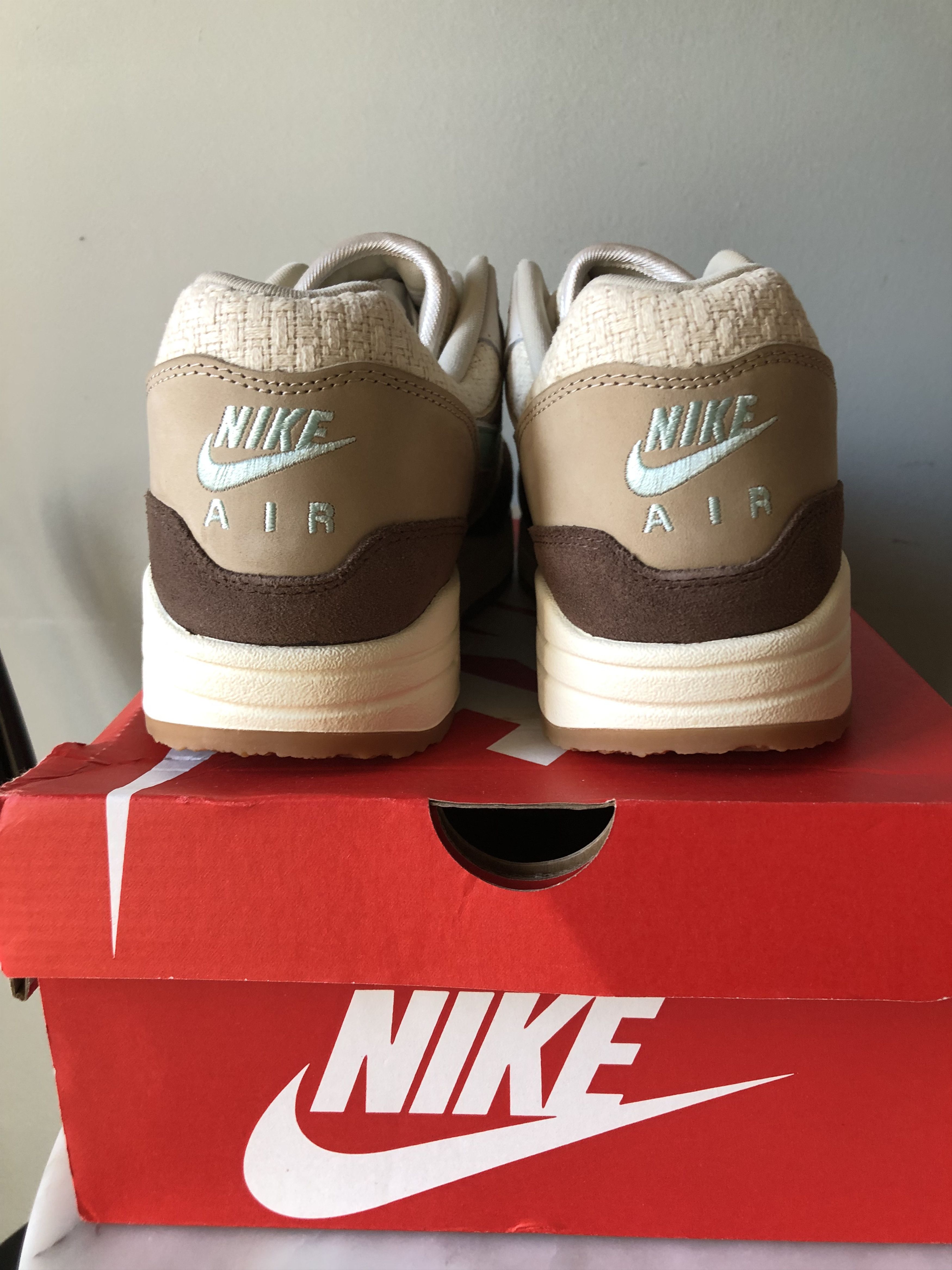 Nike Nike Air Max 1 Crepe Hemp Mint Brown Mens Brand New DS sz 12 Size US 12 / EU 45 - 4 Thumbnail