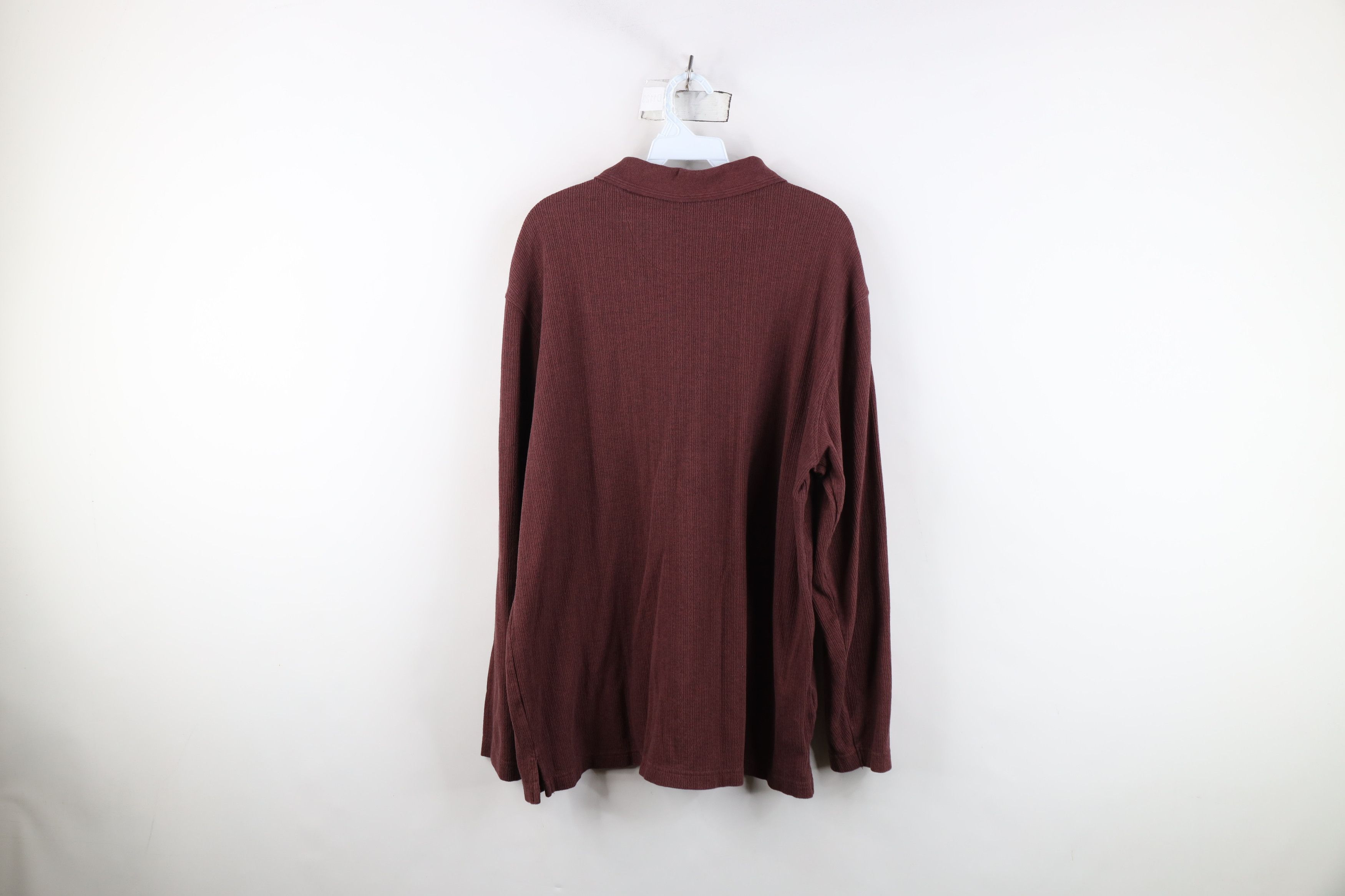 Vintage Vintage 90s Y2K Streetwear Knit Long Sleeve Rugby Polo Size US XL / EU 56 / 4 - 11 Thumbnail