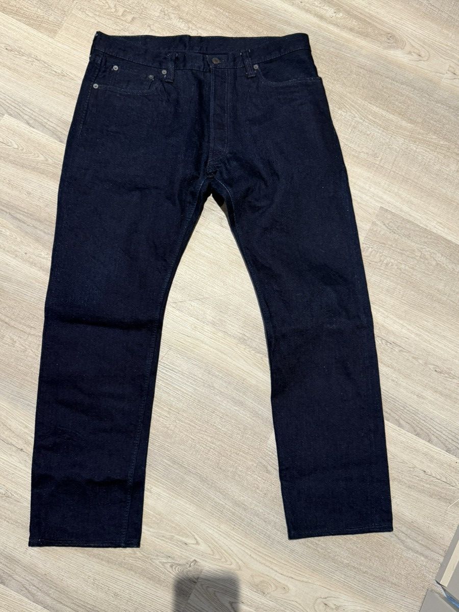 Blue In Green Dark dyed straight leg self edge jean Size US 34 / EU 50 - 1 Thumbnail