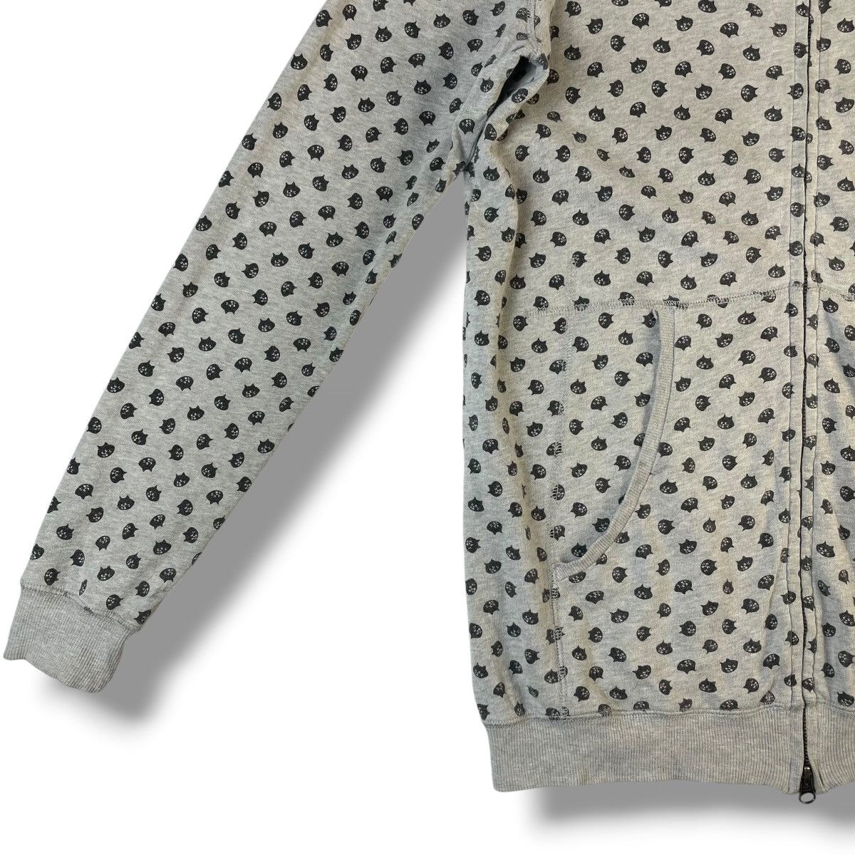 Issey Miyake 🇯🇵 NE-NET ISSEY MIYAKE FULL PRINT ZIPPER HOODIE SWEATER was Size L / US 10 / IT 46 - 9 Thumbnail
